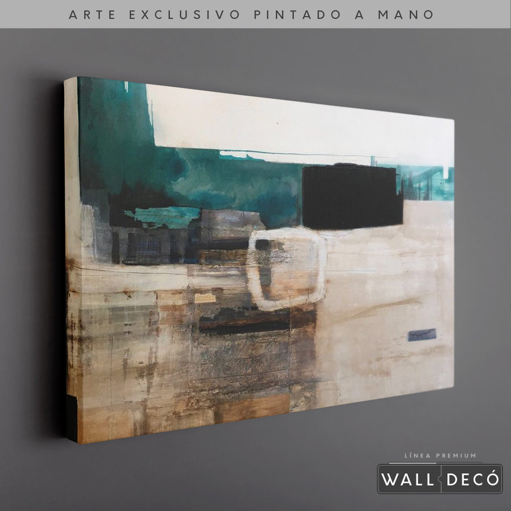 Arte Pintado a Mano Utopia Horizontal