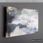 Arte Pintado a Mano Átomos de Mar Horizontal