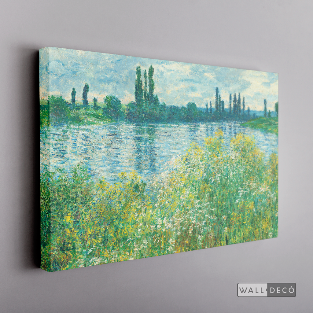 Cuadro Arte Los Bancos del Sena, Claude Monet
