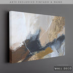 Arte Pintado a Mano Montañas de Color Horizontal
