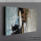 Arte Pintado a Mano Contrastes De Pensamiento Horizontal