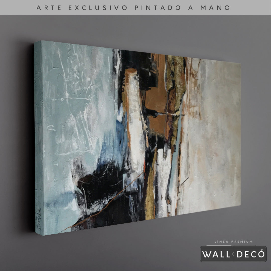 Arte Pintado a Mano Contrastes De Pensamiento Horizontal