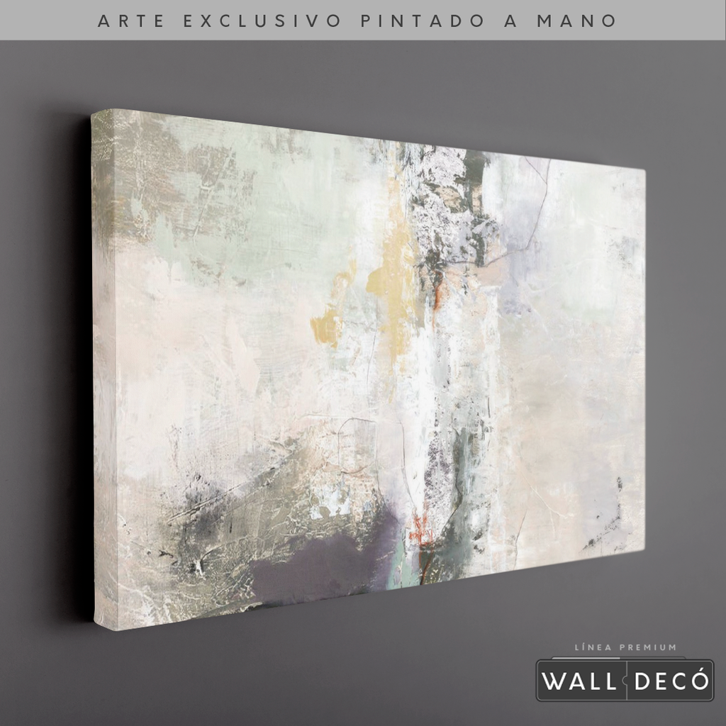 Arte Pintado a Mano Bruma Del Amanecer Horizontal