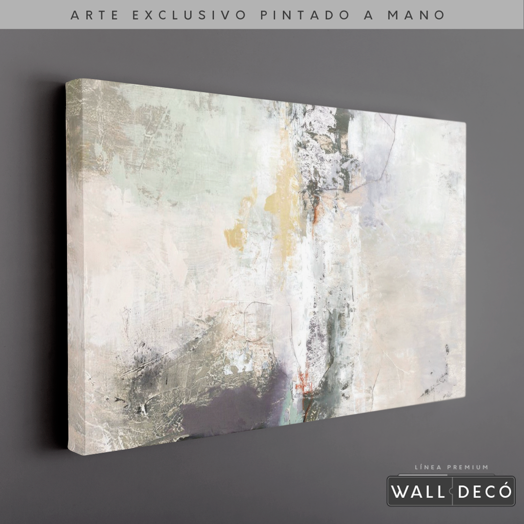 Arte Pintado a Mano Bruma Del Amanecer Horizontal