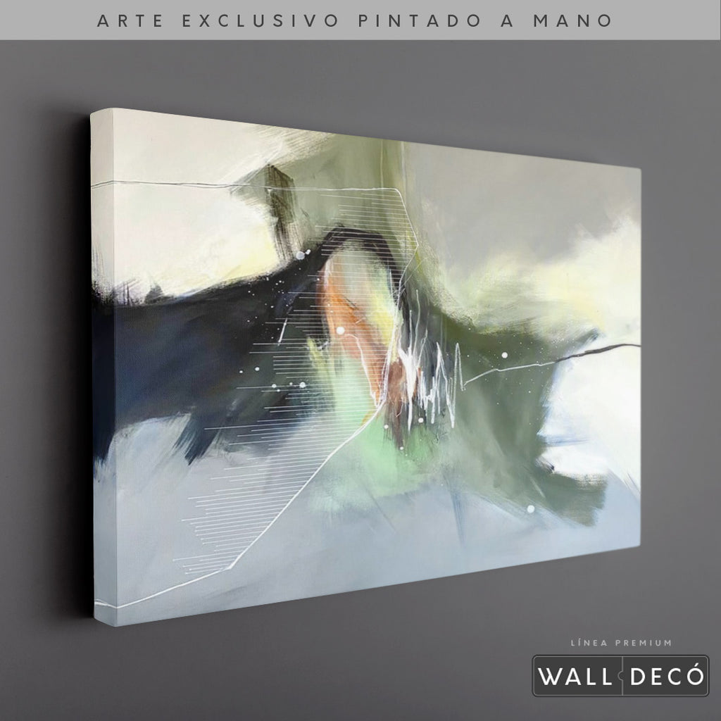 Arte Pintado a Mano Pensamiento Musical Horizontal
