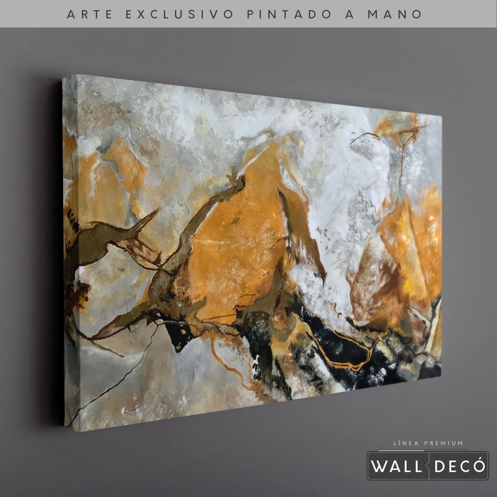 Arte Pintado a Mano Terracota Horizontal