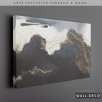 Arte Pintado a Mano Ritmo Nocturno Horizontal