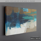 Arte Pintado a Mano Estuario Magno Horizontal