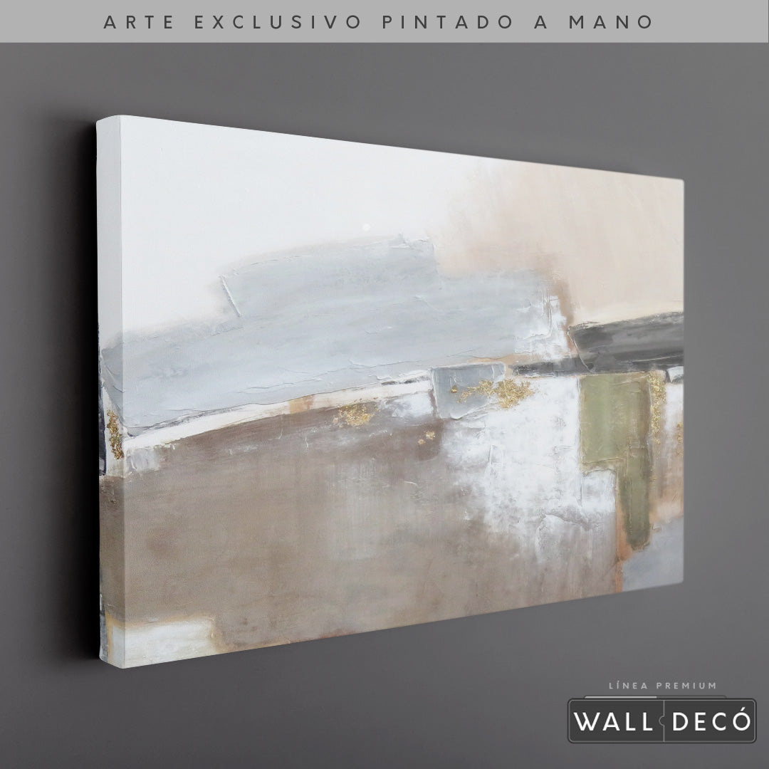 Arte Pintado a Mano Naturaleza Estructural Horizontal