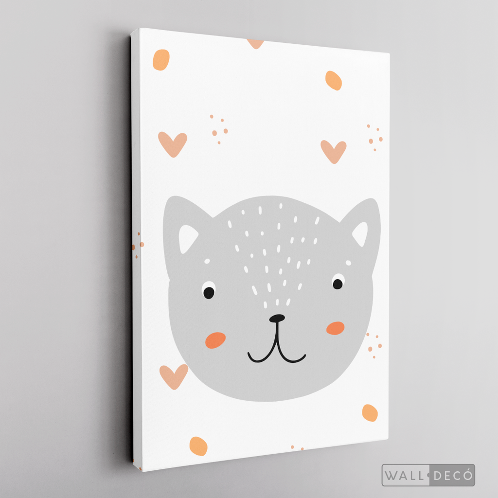 Cuadro Infantil Lindo Gatito