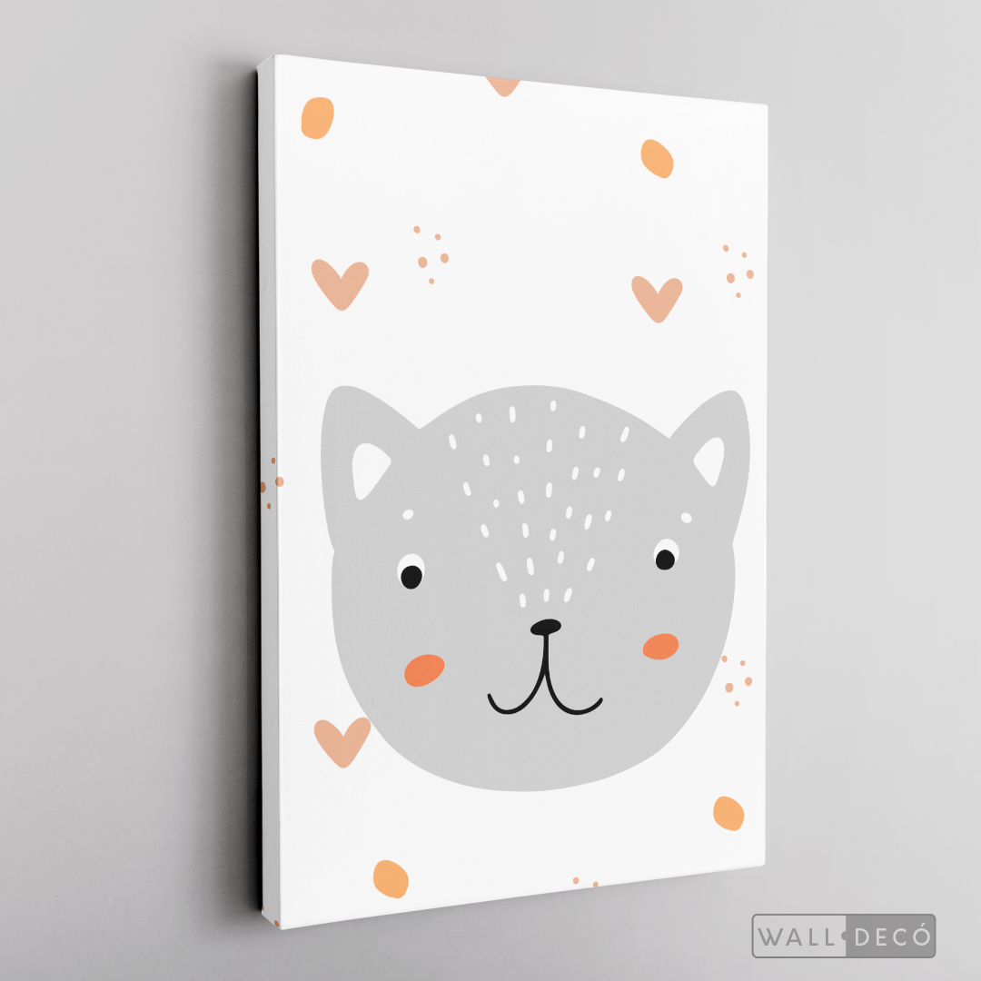 Cuadro Infantil Lindo Gatito