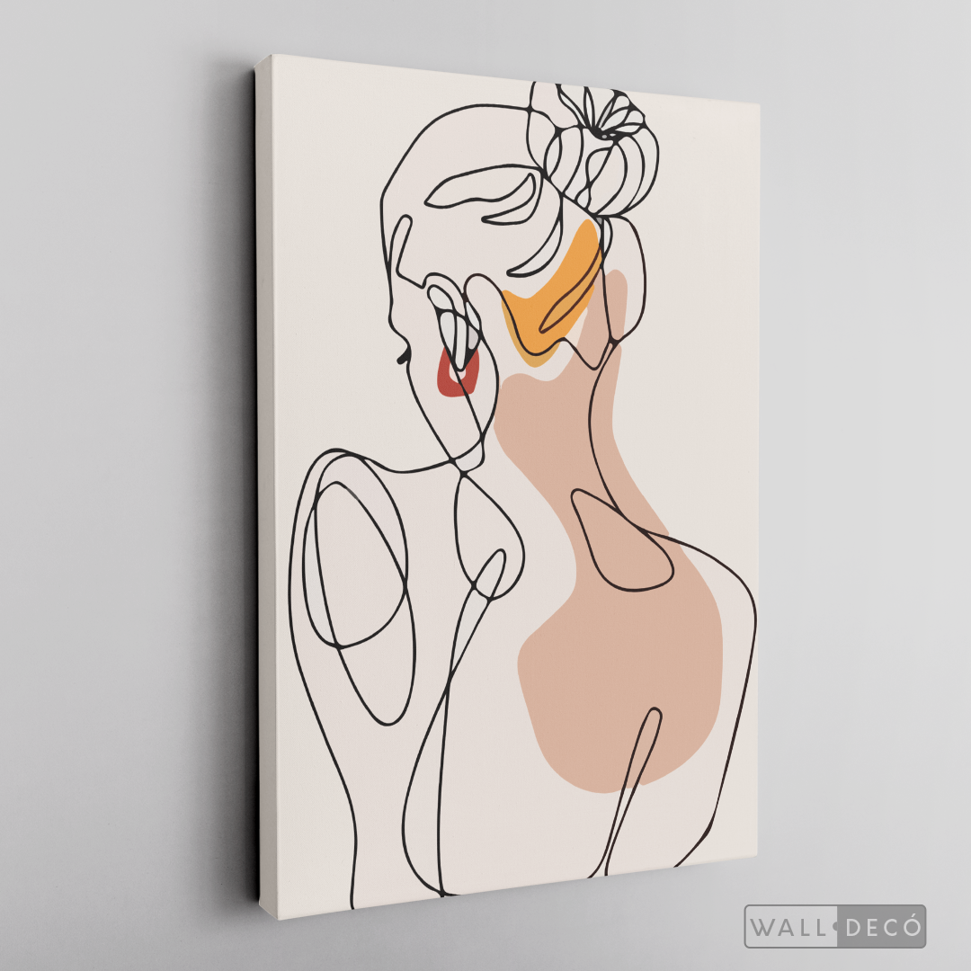 Cuadro Mujer Line Art