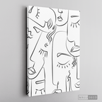 Cuadro Minimalista Faces Lines