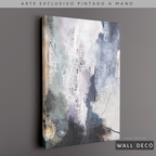 Arte Pintado a Mano Átomos de Mar Vertical