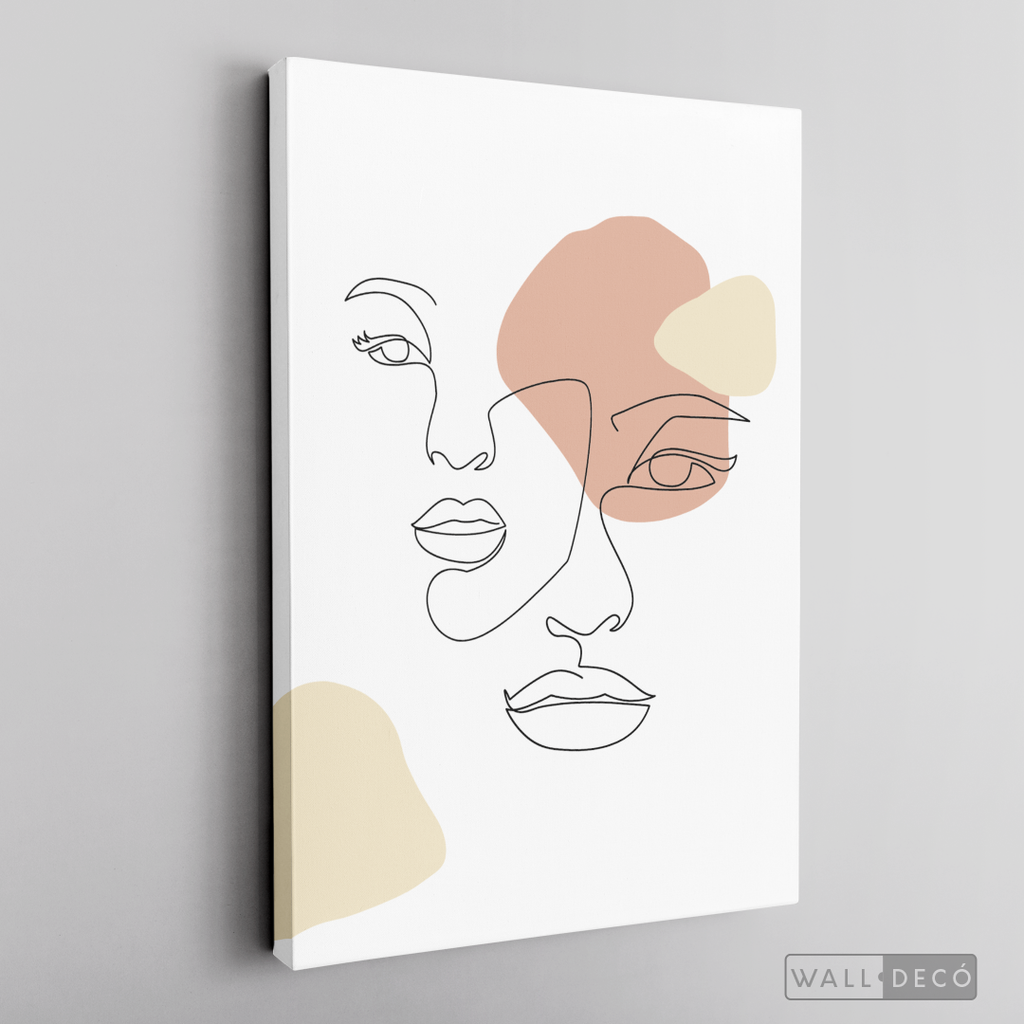 Cuadro Face Lines Simpatía