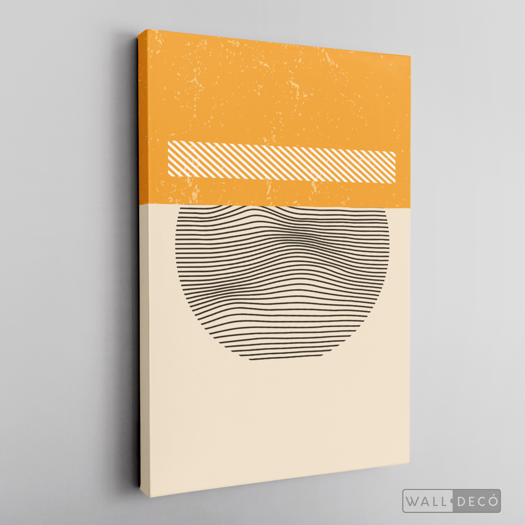 Cuadro Abstracto Minimal Sunset Yellow