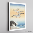 Cuadro Aves Gaviotas Japón