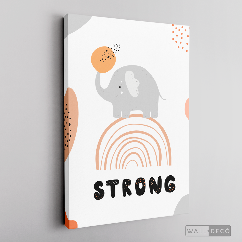 Cuadro Infantil Elefante Strong