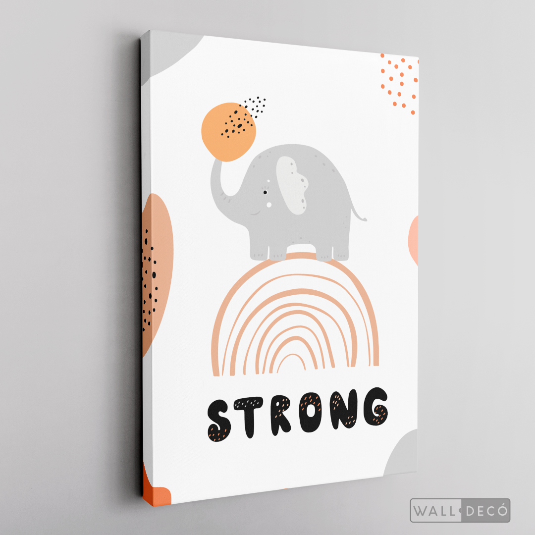 Cuadro Infantil Elefante Strong