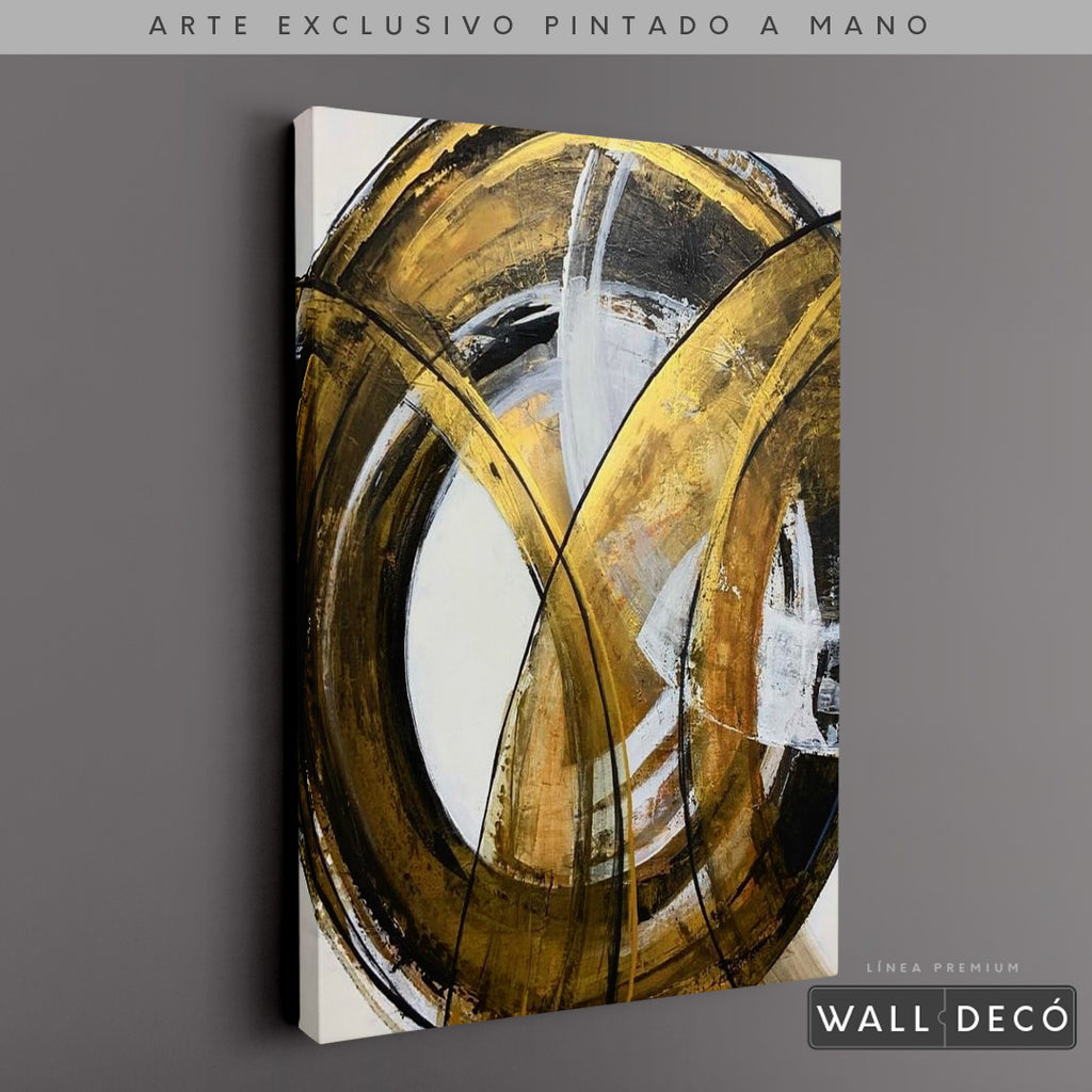 Arte Pintado a Mano Aura de Abundancia Vertical