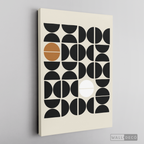 Cuadro Minimalista Geométrico Café