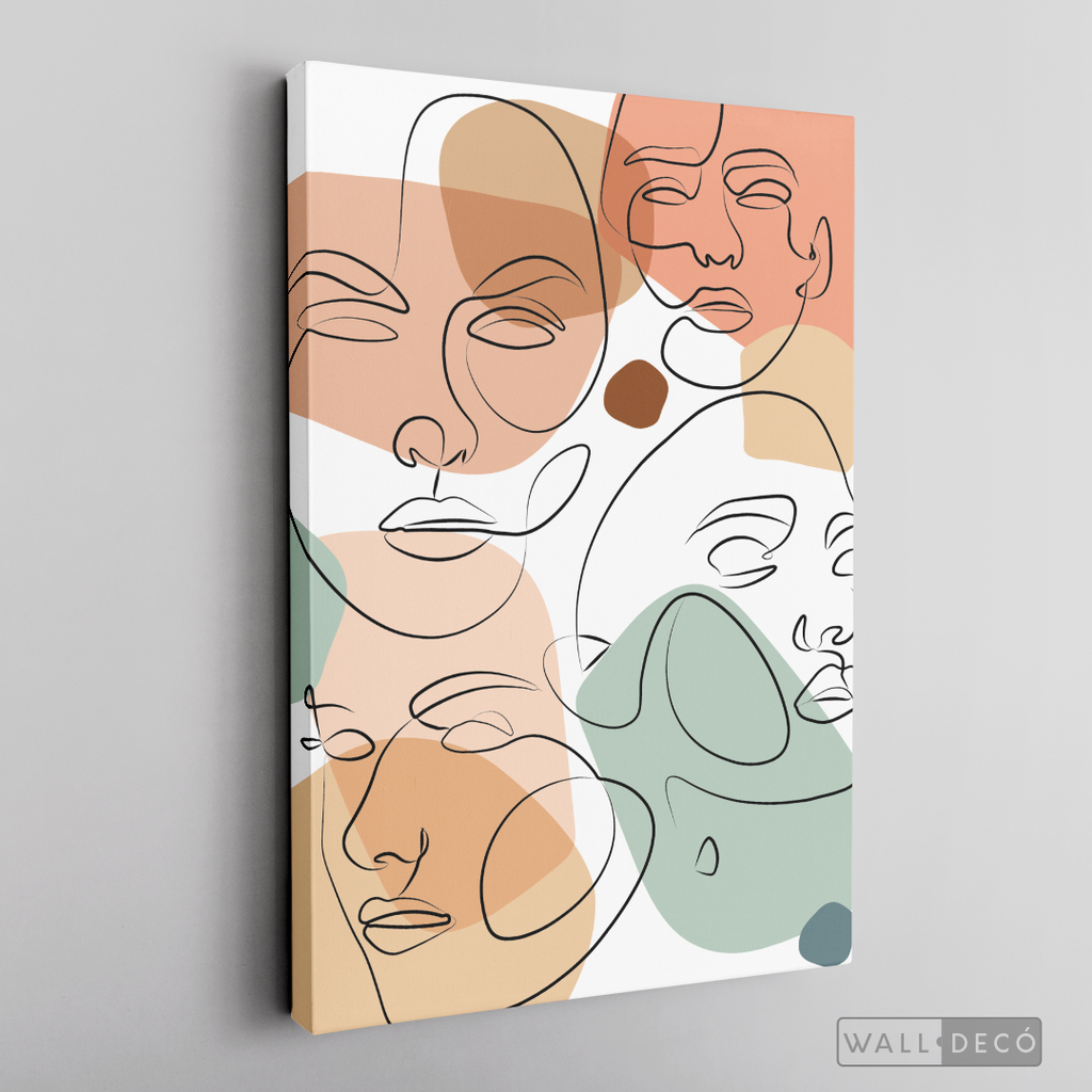 Cuadro Face Line Mujeres