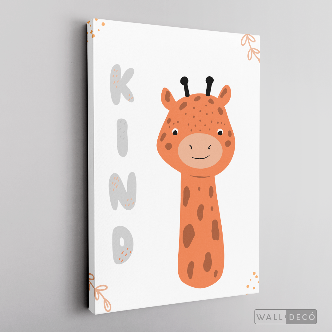 Cuadro Infantil Jirafa Kind
