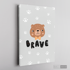 Cuadro Infantil Osito Brave