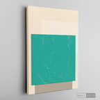 Cuadro Abstracto Minimal Sunset Menta
