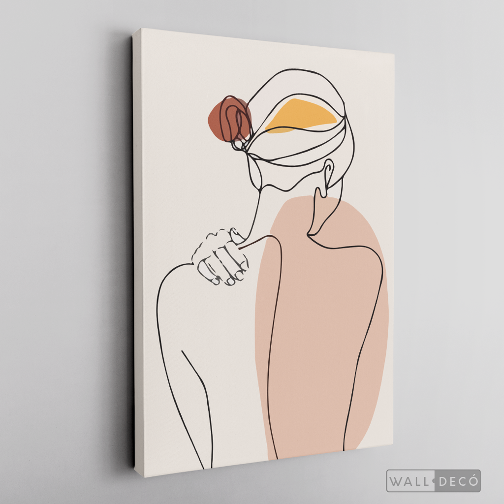 Cuadro Mujer Line Art Dos