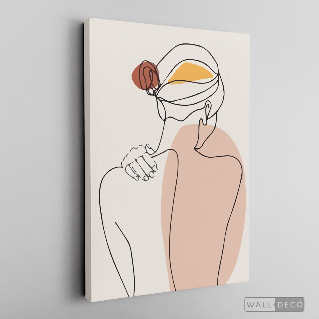 Cuadro Mujer Line Art Dos