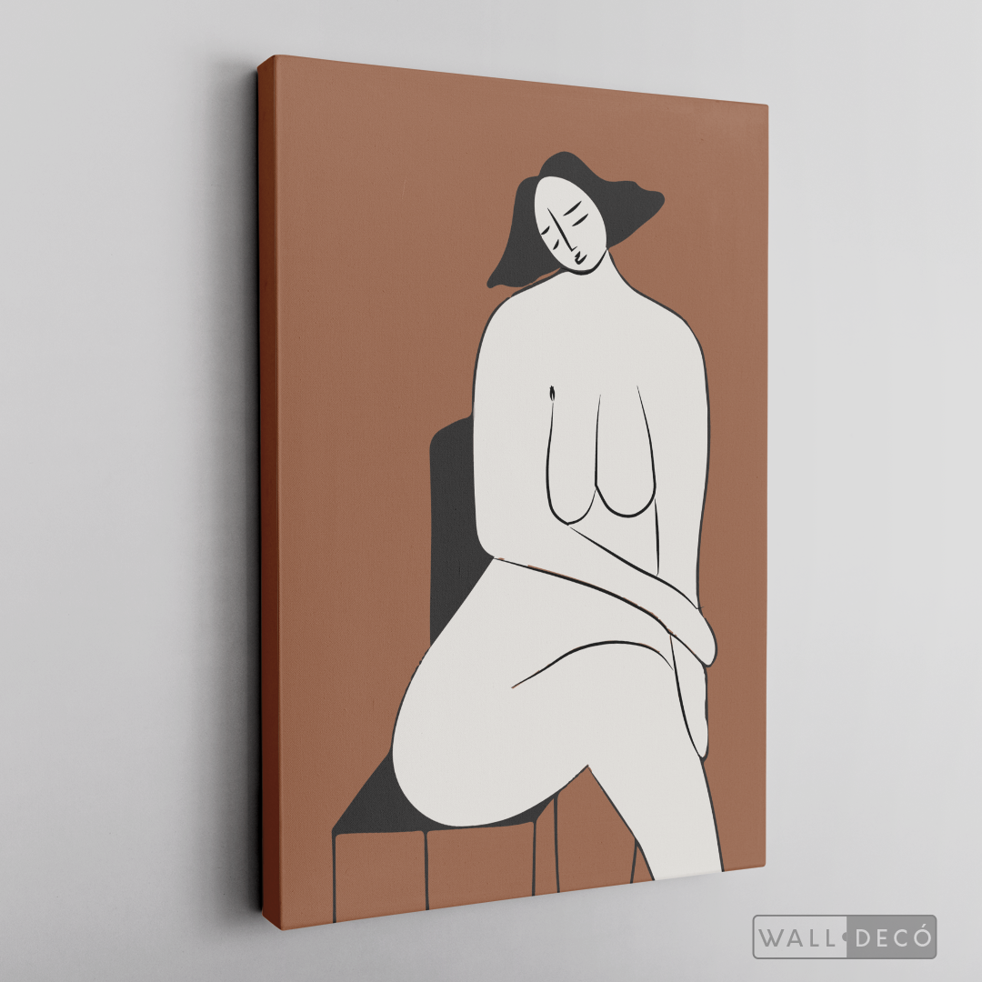 Cuadro Minimalista Figura Humana Dos