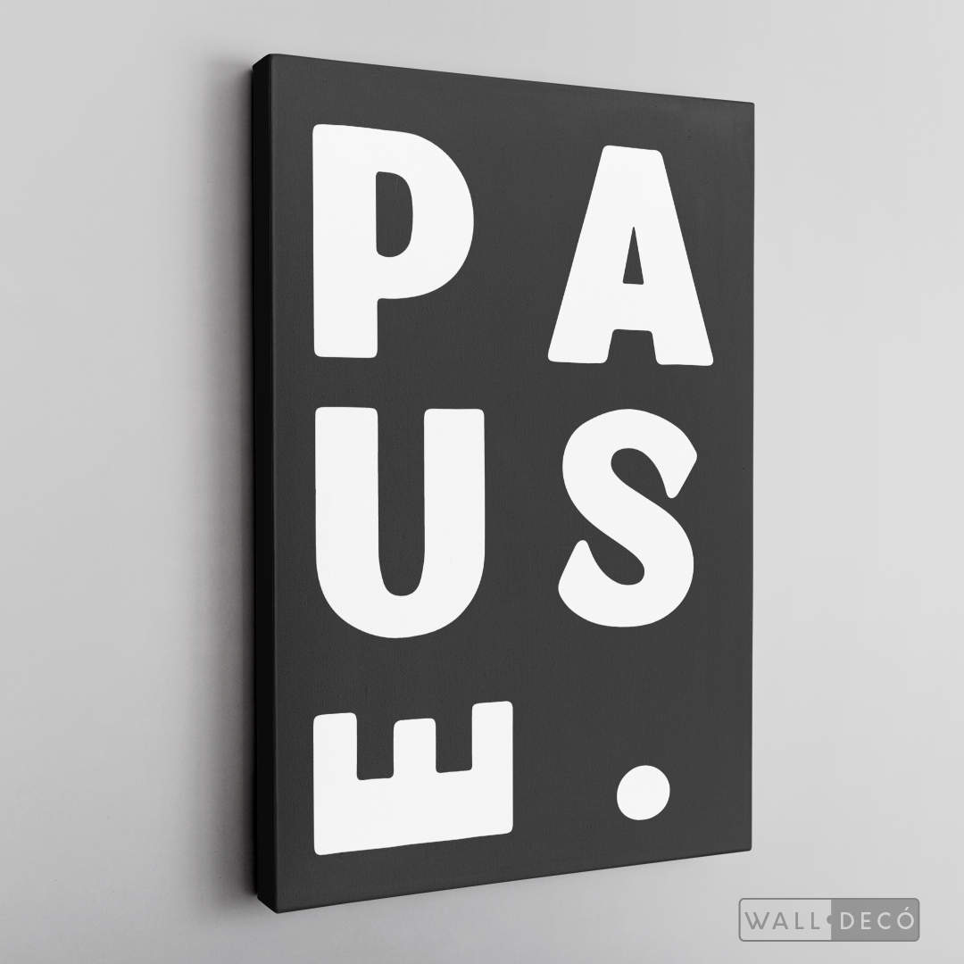 Cuadro Minimalista Pause