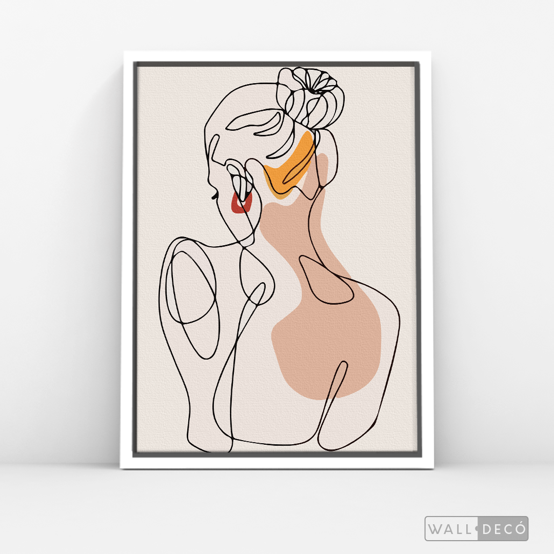Cuadro Mujer Line Art