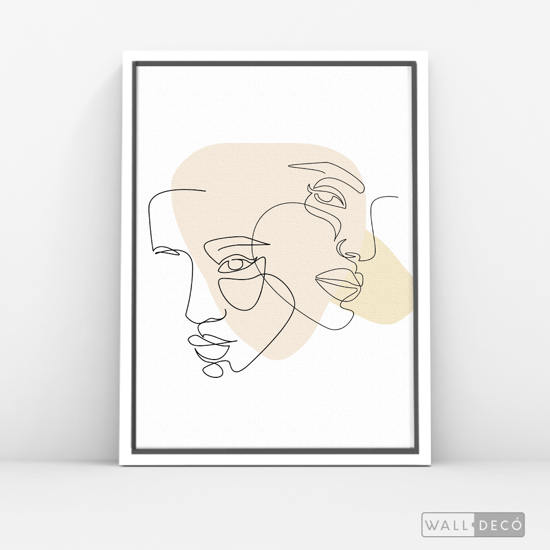 Cuadro Face Lines Empatía
