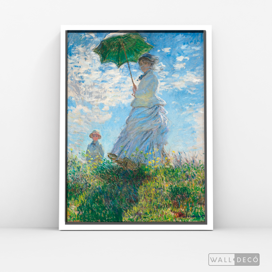 Cuadro Arte Mujer con sombrilla, Claude Monet