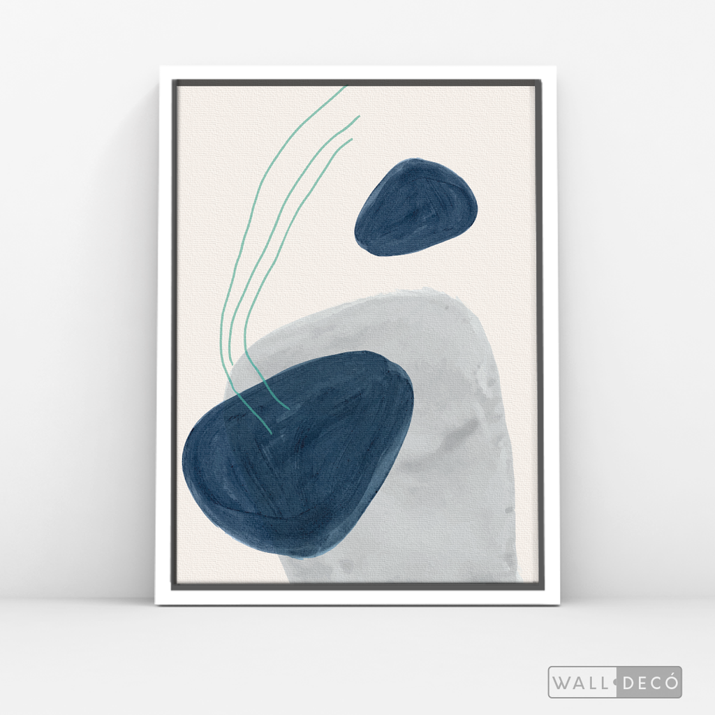 Cuadro Abstracto Calma en Azul