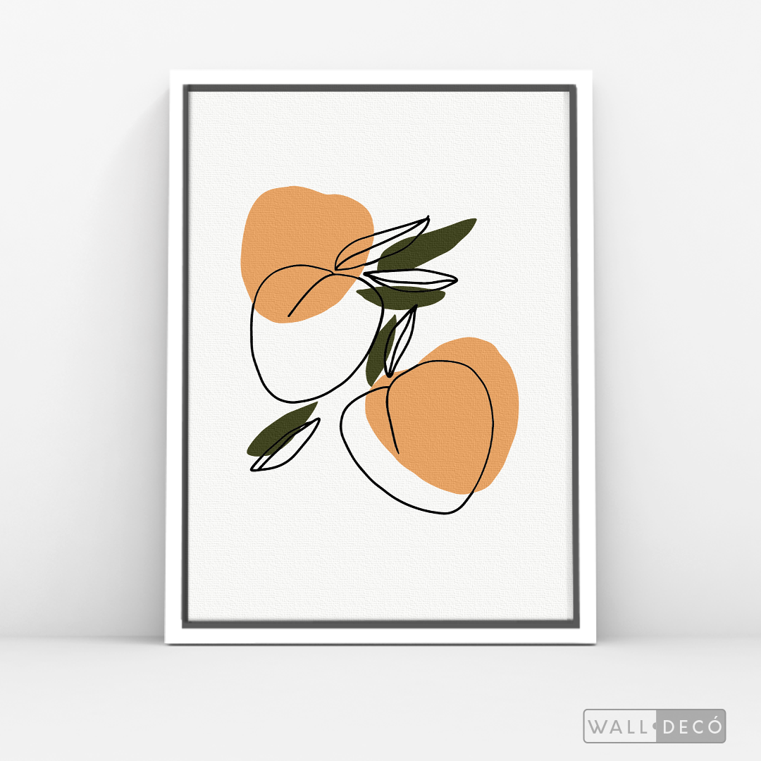 Cuadro Minimalista Durazno