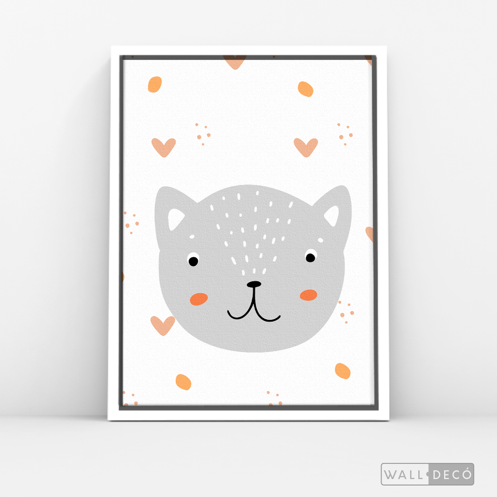 Cuadro Infantil Lindo Gatito