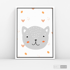 Cuadro Infantil Lindo Gatito