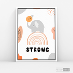 Cuadro Infantil Elefante Strong