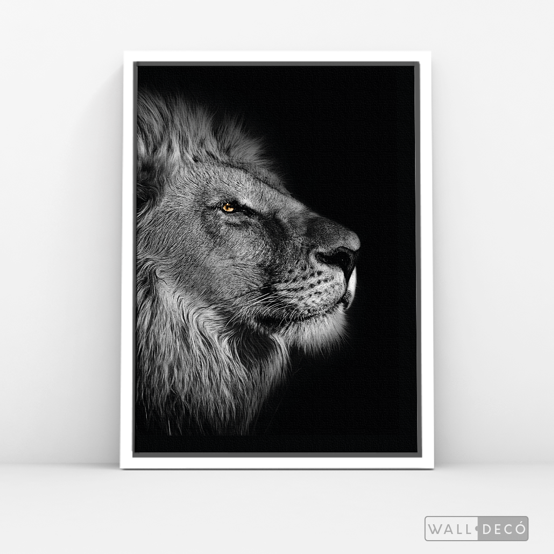 Cuadro Animales León (A) B/N