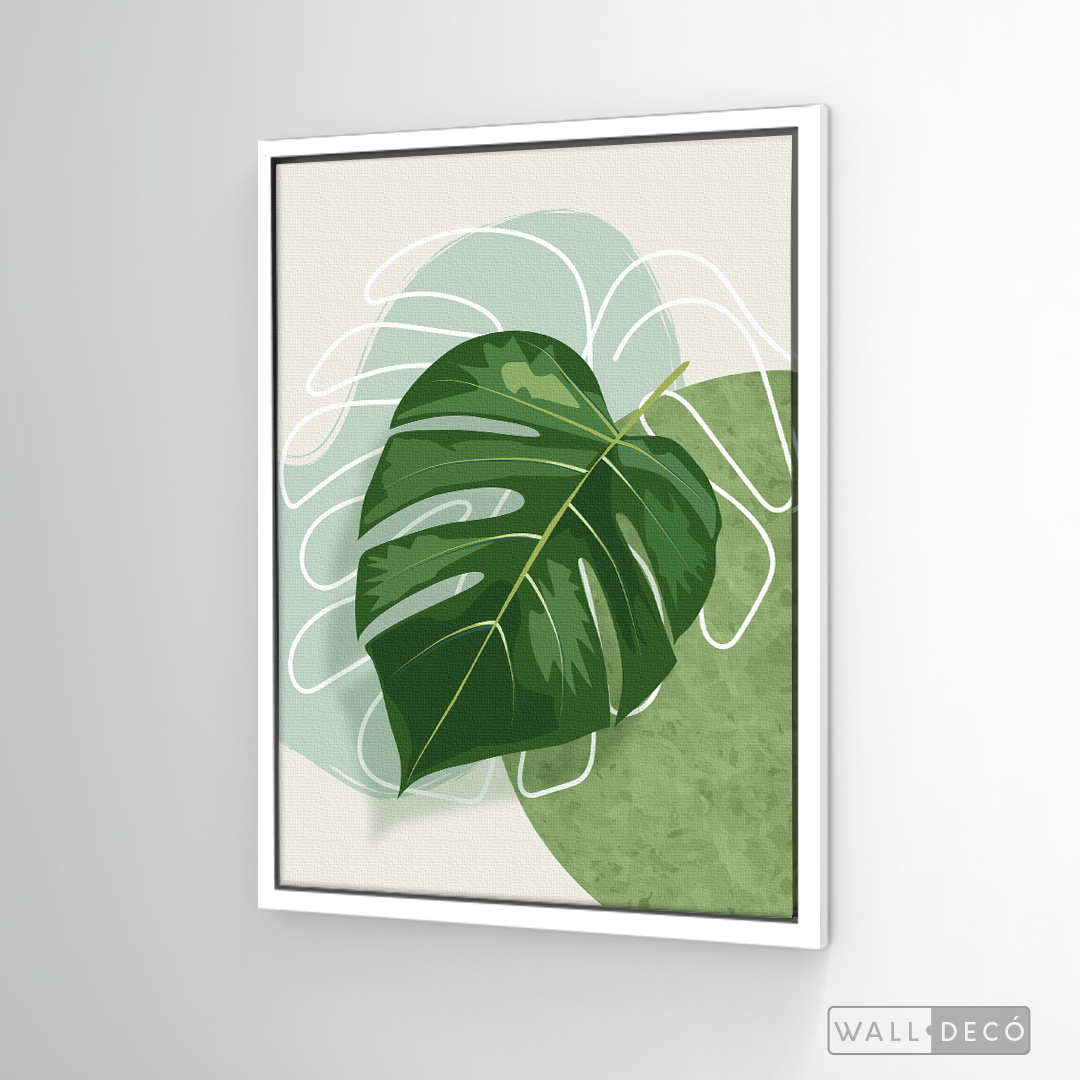 Cuadro Botánico Monstera Tropical