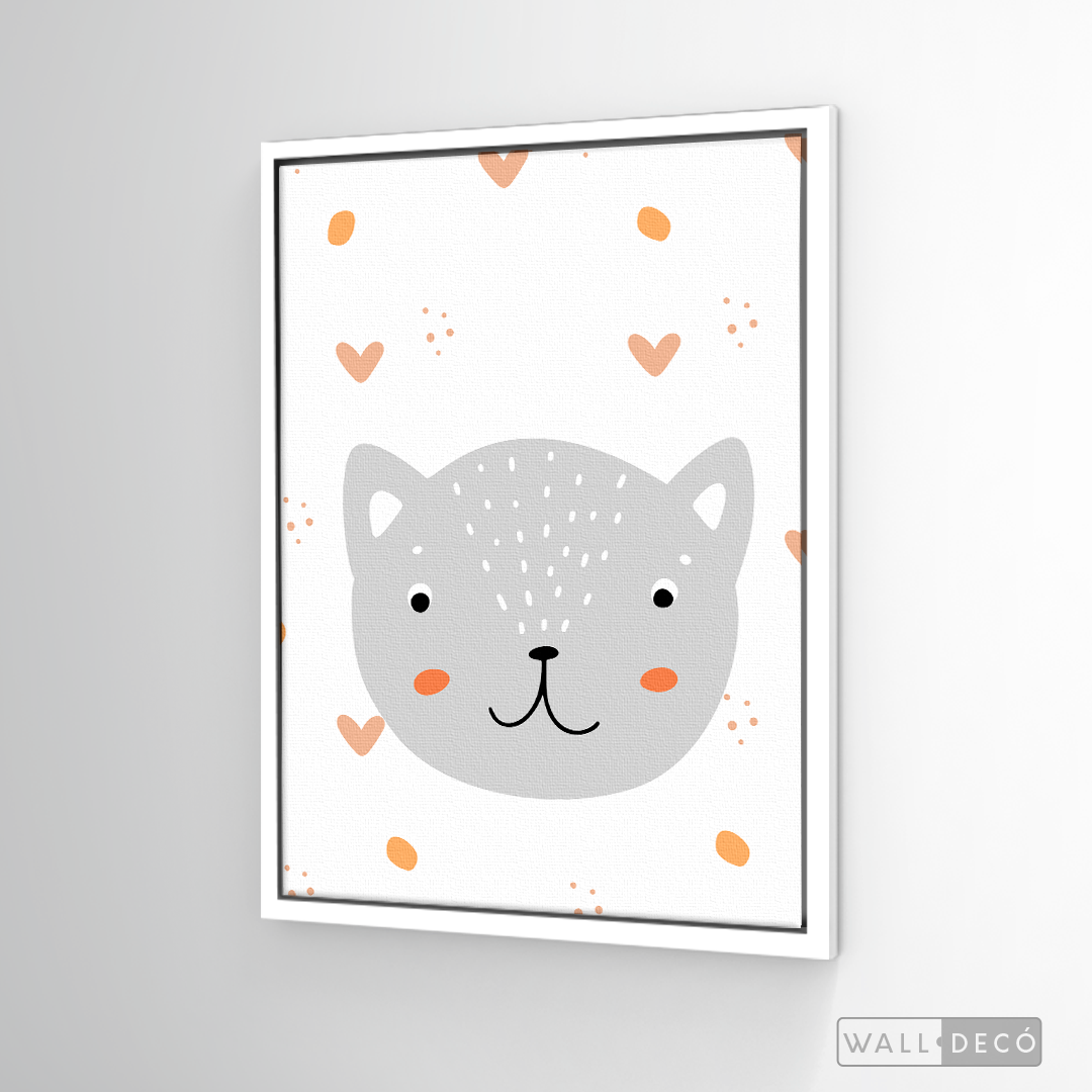 Cuadro Infantil Lindo Gatito