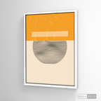 Cuadro Abstracto Minimal Sunset Yellow