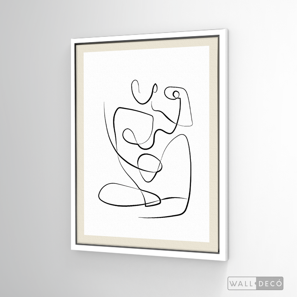 Cuadro Minimalista Figura Humana