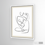 Cuadro Minimalista Figura Humana