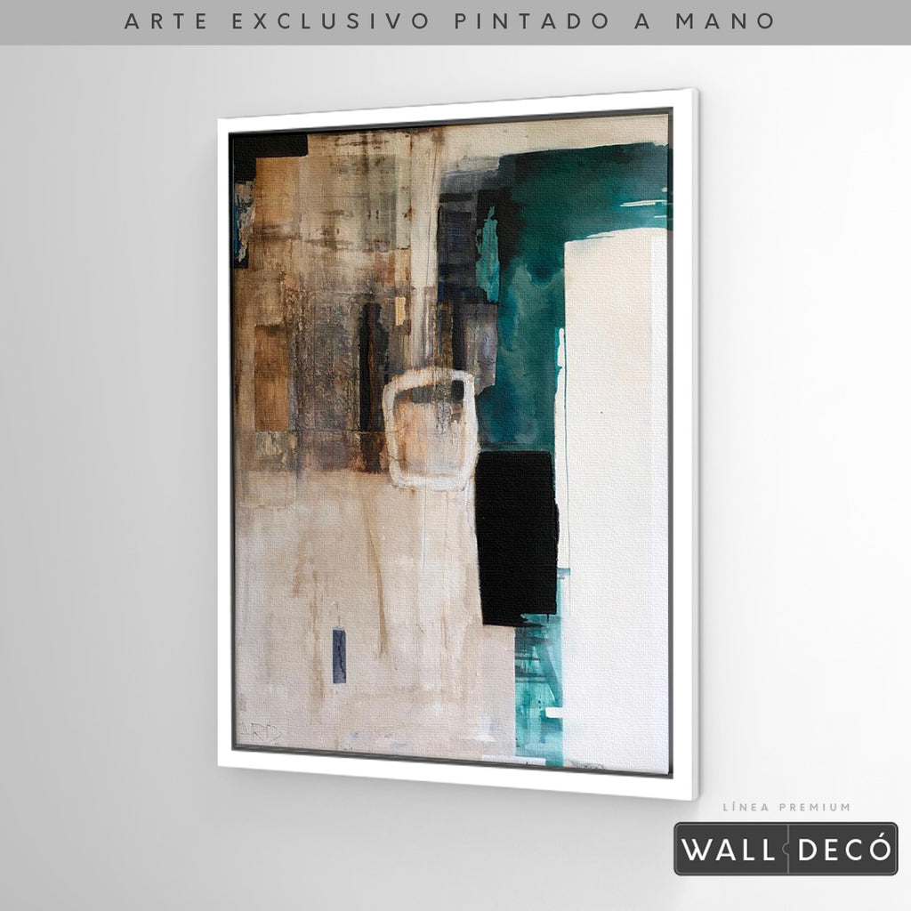 Arte Pintado a Mano Utopia Vertical
