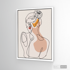 Cuadro Mujer Line Art