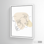 Cuadro Face Lines Empatía